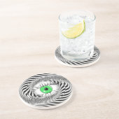 DESSOUS DE VERRE EN GRÈS YEUX HYPNOTIQUE - HYPNOTISTE (Côté)