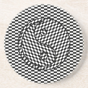 Dessous De Verre En Grès Yin Yang