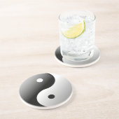 Dessous De Verre En Grès Yin Yang (Côté)