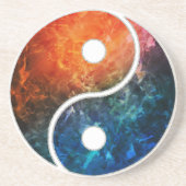 Dessous De Verre En Grès Yin Yang (Devant)