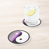 Dessous De Verre En Grès Yin Yang (Côté)