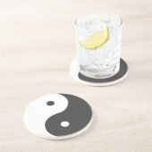 Dessous De Verre En Grès Ying Yang (Côté)