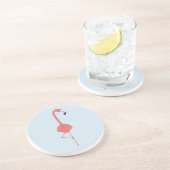 DESSOUS DE VERRE EN GRÈS YOGA FLAMANT ROSE (Côté)
