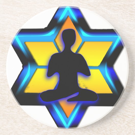 Dessous De Verre En Grès Yoga juif (Devant)