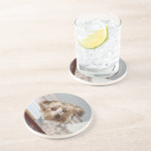 Dessous De Verre En Grès Yorkie à l'angle (Côté)