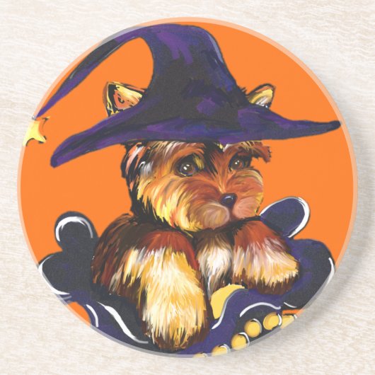 DESSOUS DE VERRE EN GRÈS YORKIE POO (Devant)