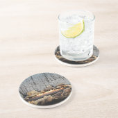 Dessous De Verre En Grès Yule se connecter dans une forêt de neige (Côté)