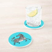 Dessous de verre en grès Zebra 4 (Côté)