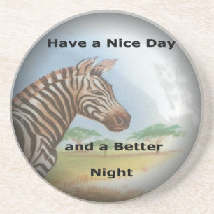 Dessous De Verre En Grès Zebra Portrait, Amboseli : L'Esprit du Savann