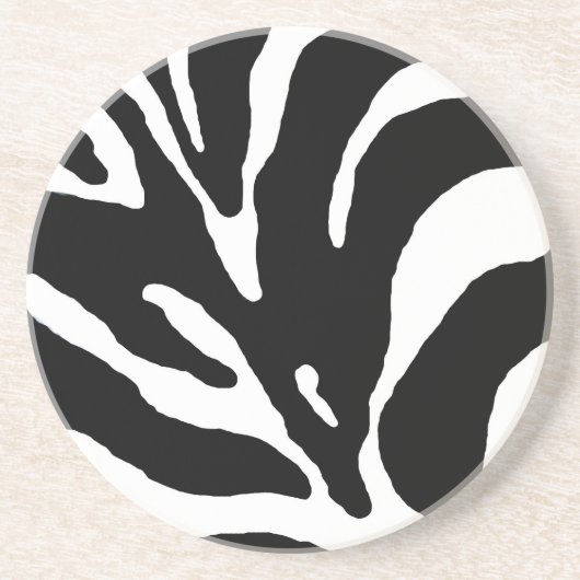 Dessous De Verre En Grès Zebra Stripe Poster de animal (Devant)