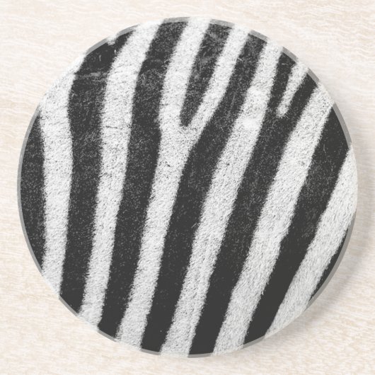 Dessous De Verre En Grès zebra Stripes (Devant)