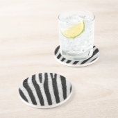 Dessous De Verre En Grès zebra Stripes (Côté)