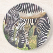 DESSOUS DE VERRE EN GRÈS ZEBRAS (Devant)