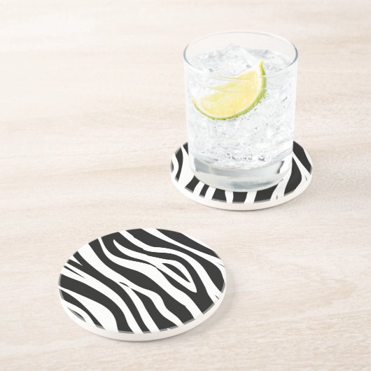 Dessous De Verre En Grès zèbre (Côté)