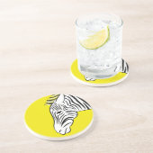 Dessous De Verre En Grès Zèbre (Côté)