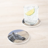 Dessous De Verre En Grès Zèbre (Côté)