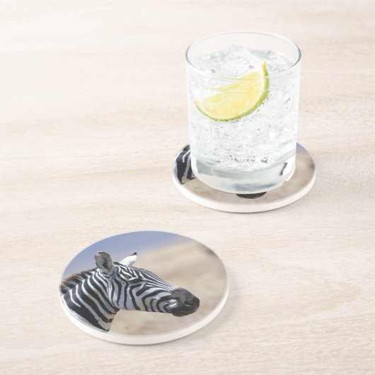 Dessous De Verre En Grès Zèbre (Côté)