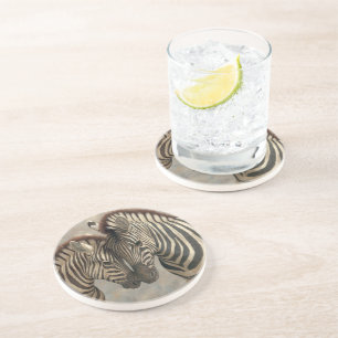 Dessous De Verre En Grès Zèbre avec le colt