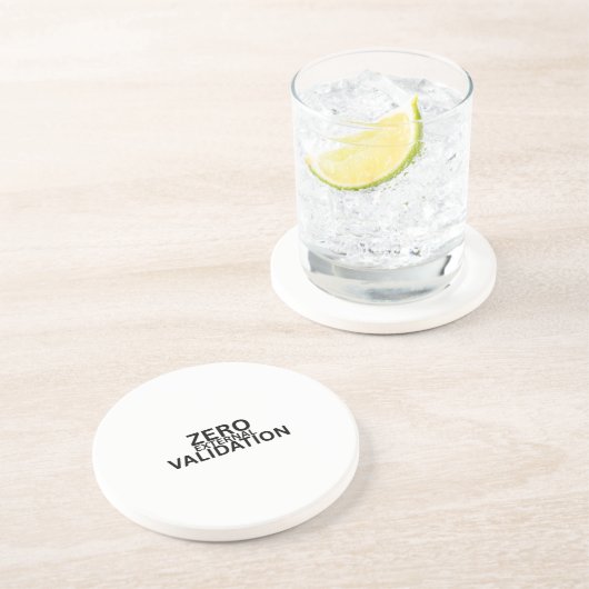 Dessous De Verre En Grès Zéro validation externe grès absorbant  (Côté)