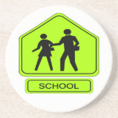 Dessous De Verre En Grès Zone scolaire (Devant)