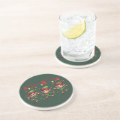 Dessous De Verre En Grès Zoomie Elves Noël (Côté)