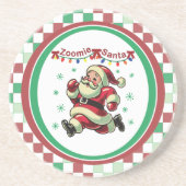 Dessous De Verre En Grès Zoomie Père Noël Noël (Devant)