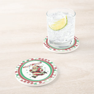 Dessous De Verre En Grès Zoomie Père Noël Noël