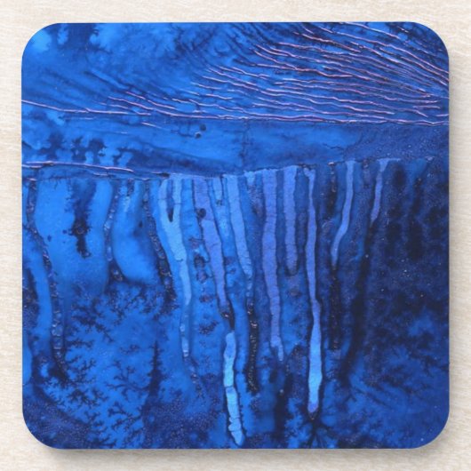 Dessous de verre en liège d'art Abstrait (Devant)