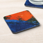 Dessous de verre en liège d'art Abstrait (Côté gauche)