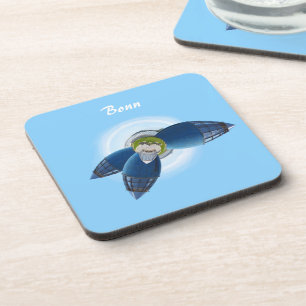 Dessous de verre en liège de la planète Bonn