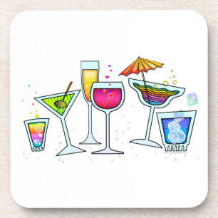 DESSOUS DE VERRE EN LIÈGE POUR VERRES À COCKTAIL