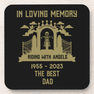 Dessous-de-verre En mémoire Motorbike Rider Biker funérailles