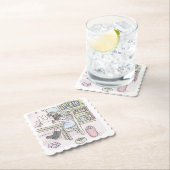 DESSOUS-DE-VERRE EN PAPIER さいくさじ　お部屋で机に向かう (En situation)