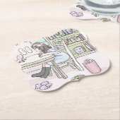 DESSOUS-DE-VERRE EN PAPIER さいくさじ 机に向かう (Incliné)