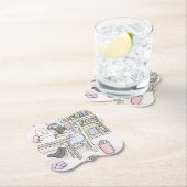 DESSOUS-DE-VERRE EN PAPIER さいくさじ 机に向かう (En situation)