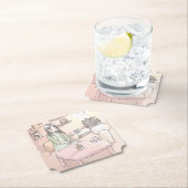 DESSOUS-DE-VERRE EN PAPIER さにれいじ 淡いお部屋と (En situation)