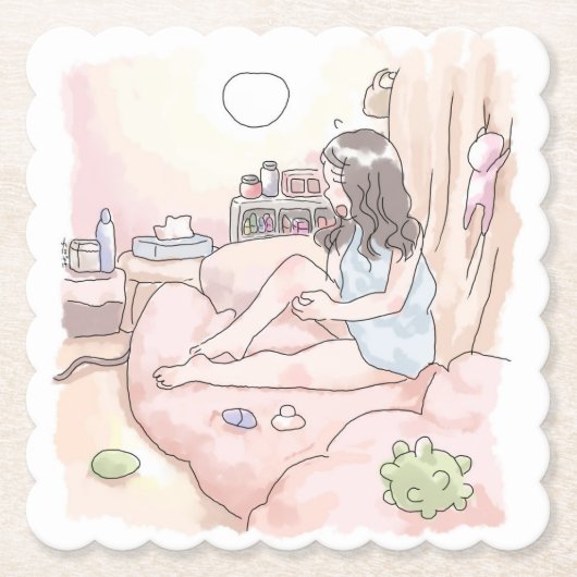 DESSOUS-DE-VERRE EN PAPIER さにれにじ (Devant)