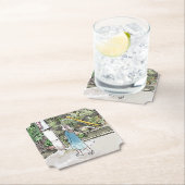 DESSOUS-DE-VERRE EN PAPIER されくさじ (En situation)