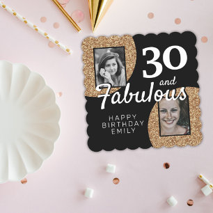 Dessous-de-verre En Papier 30 et Fabulous Gold Parties scintillant 2 Photo 30
