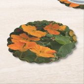 Dessous-de-verre En Papier 40e anniversaire Mariage Nasturtium alternative (Incliné)