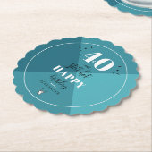 Dessous-de-verre En Papier 4O et toujours chaud (Incliné)