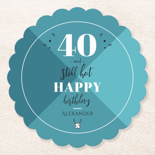 Dessous-de-verre En Papier 4O et toujours chaud (Devant)