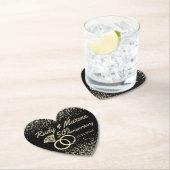 Dessous-de-verre En Papier 50e anniversaire d'or (En situation)