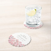 Dessous-de-verre En Papier 50th Birthday Pink Carnation January Birth Flower (En situation)