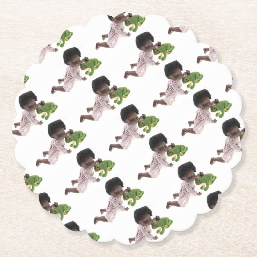 Dessous-de-verre En Papier 519 Traducteur pour bébé noir (Devant)