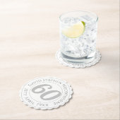 Dessous-de-verre En Papier 60e anniversaire commémoratif (En situation)