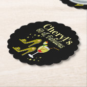 DESSOUS-DE-VERRE EN PAPIER 60E ANNIVERSAIRE DE L'OR GLAMOREUX (Incliné)