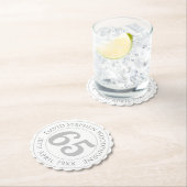 Dessous-de-verre En Papier 65e anniversaire commémoratif (En situation)