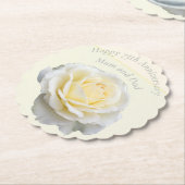 Dessous-de-verre En Papier 75e anniversaire du Mariage (Incliné)