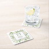 Dessous-de-verre En Papier 75e anniversaire Hydrangeas blanches (En situation)